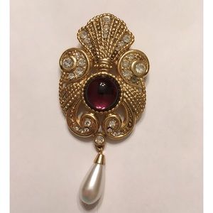 Jeff Lieb gold brooch